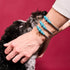 Bracelet Kikiballa en cascade de cristal bleu Fidji